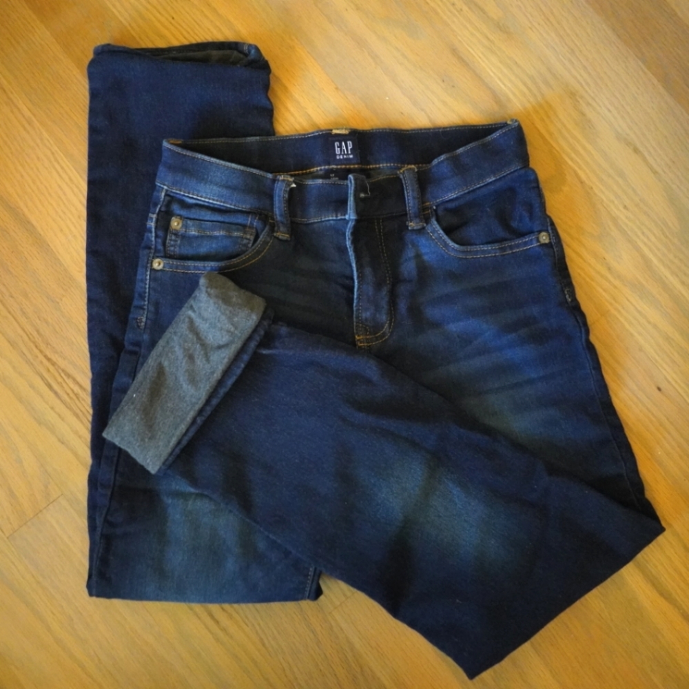 Boys 12 slim Gap lined jeans